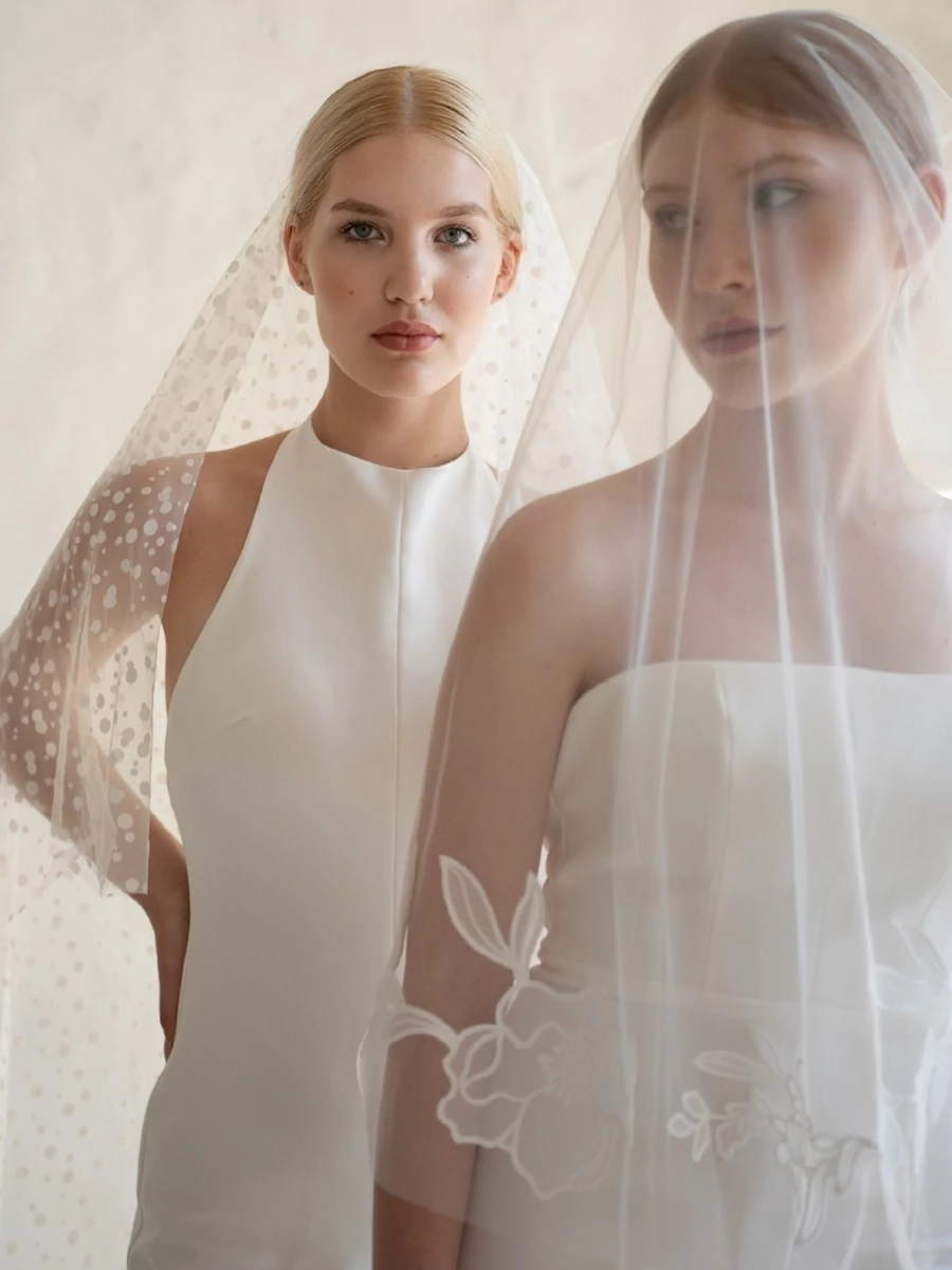 ROSA -  Organza virágos fátyol